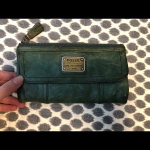 Blue Fossil Wallet